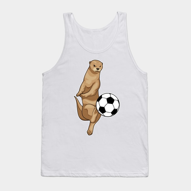 Otter Soccer player Soccer Tank Top by Markus Schnabel